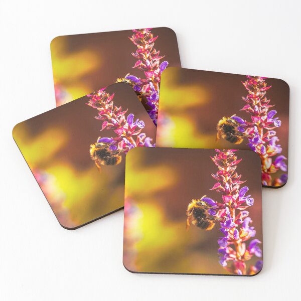 Item preview, Bumblebee on Vibrant Purple Flower designed and sold by mildatoysdecors.