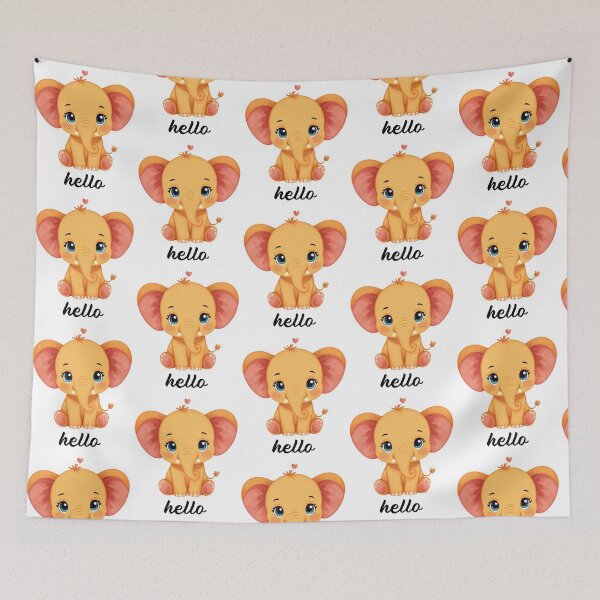 Item preview, Cute Baby Elephant Sticker | Adorable Elephant Cartoon Design for Animal Lovers designed and sold by singhworldcr.