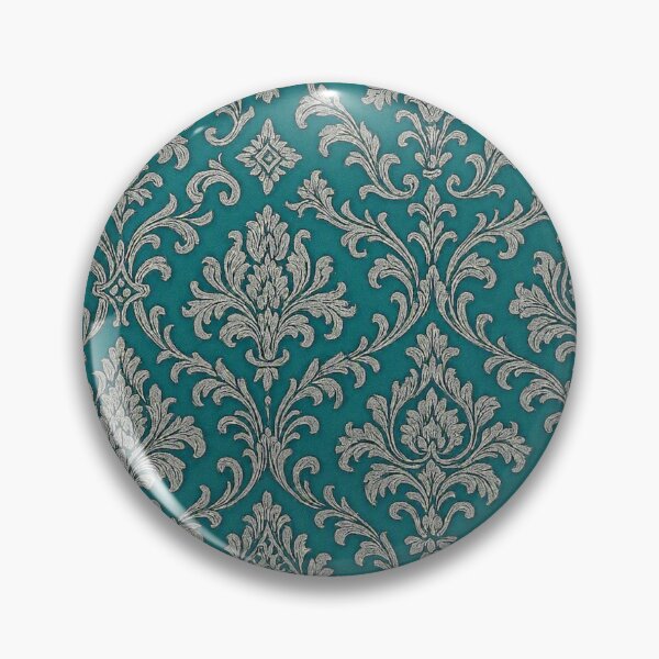 Item preview, Vintage Victorian Damask Ornament Teal designed and sold by Articora.