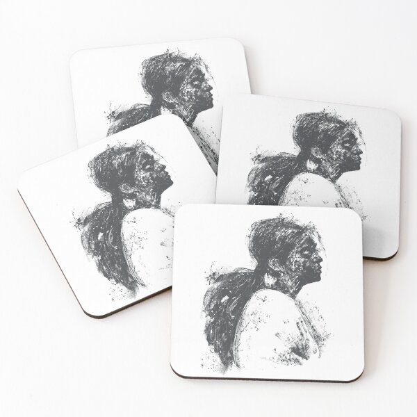 Item preview, Abstract Ink Grunge Female Portrait Art designed and sold by drTerrens.