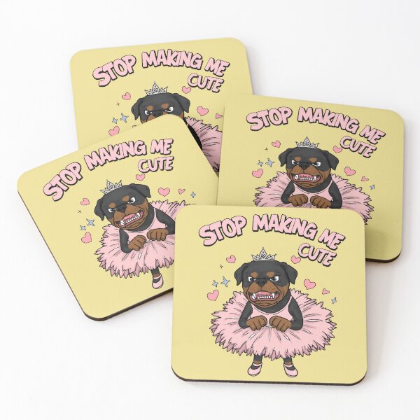 Item preview, Stop Making Me Cute Grumpy Rottweiler Ballet Tutu Funny designed and sold by The Fine Print by BassAddict.