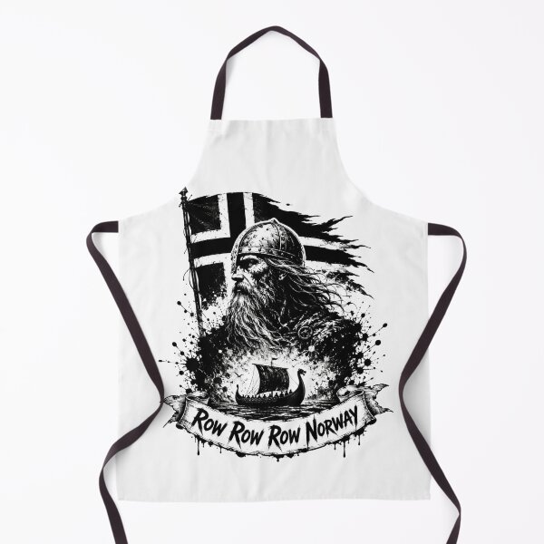 Item preview, Row Row Row Norway Viking Blackwork Tattoo Art Gift for Rowers designed and sold by Nightarel.