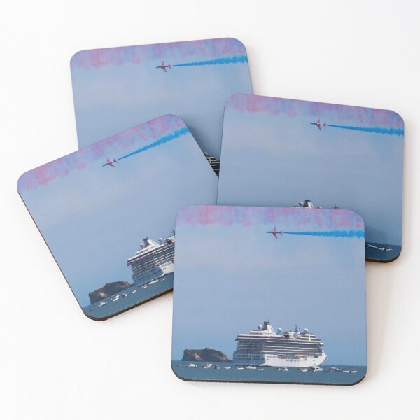Item preview, Red Arrow flying over a cruise ship designed and sold by Aham Photos.