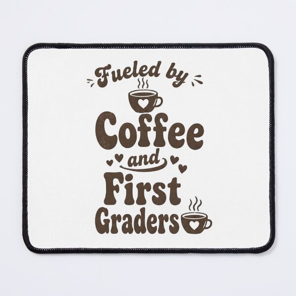 Item preview, Fueled By Coffee And First Graders Retro Distressed Teacher T-Shirt designed and sold by FestivityFinds.
