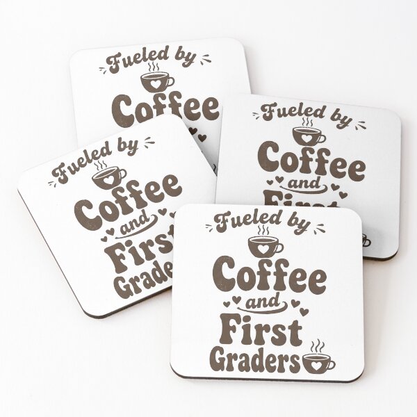 Item preview, Fueled By Coffee And First Graders Retro Distressed Teacher T-Shirt designed and sold by FestivityFinds.