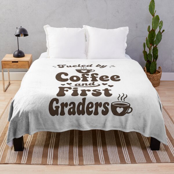 Item preview, Fueled By Coffee And First Graders Retro Distressed Teacher T-Shirt designed and sold by FestivityFinds.