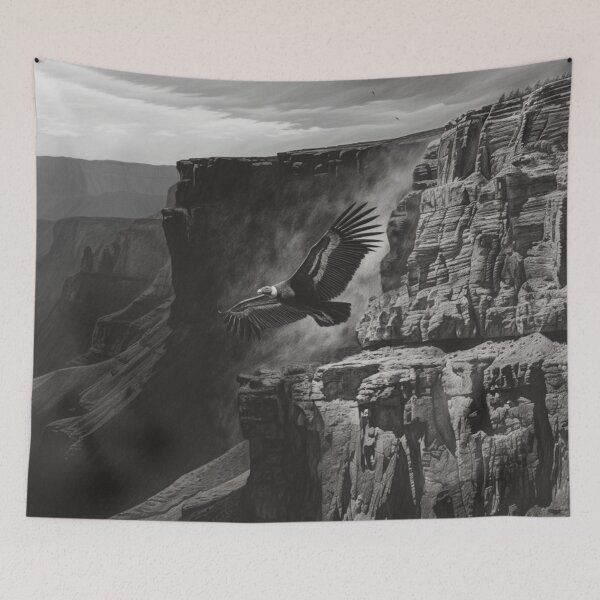 Item preview, A dramatic Condor circling above canyon walls, Birds in Motion designed and sold by CDC40.