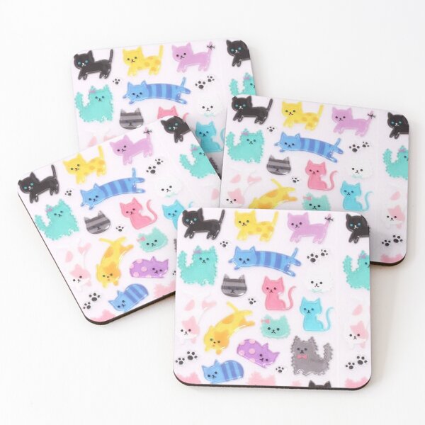Item preview, cute cat sticker design designed and sold by CatsCritterDesigns .