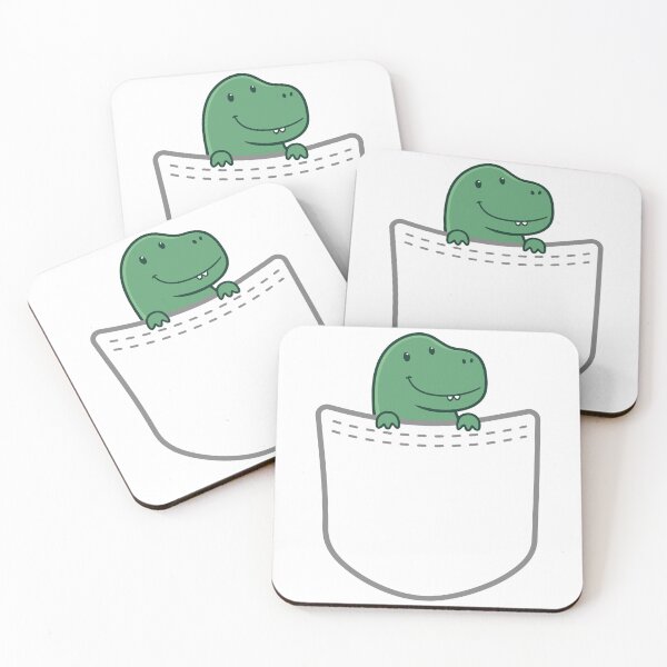 Item preview, Cute Pocket Dinosaur designed and sold by BobaTeeStore.