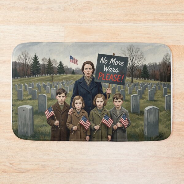 Item preview, No More Wars Please Protest designed and sold by Home Decor Art.
