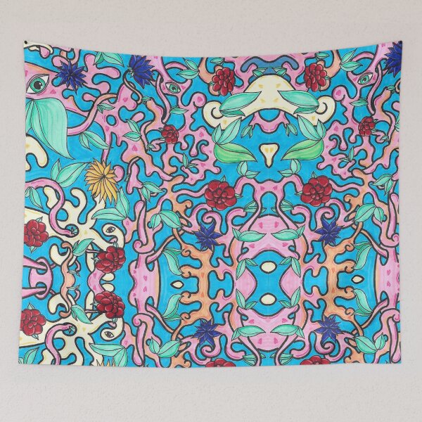 Item preview, Crazy Chaotic Colorful Nature Surreal Pattern Marker Hand Drawing  designed and sold by BOKEbyTC.
