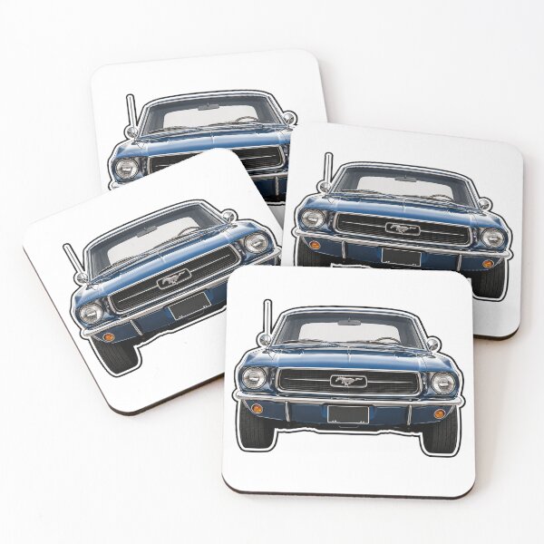 Item preview, Classic Dark Blue Ford Mustang designed and sold by Late Theory.
