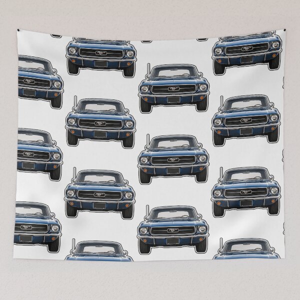 Item preview, Classic Dark Blue Ford Mustang designed and sold by Late Theory.