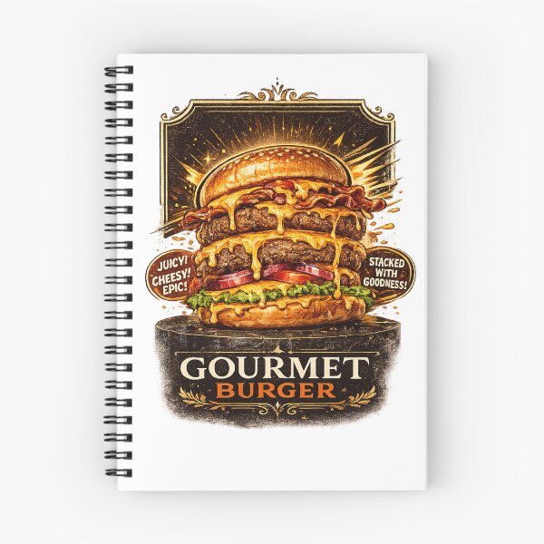 Item preview, Gourmet Burger: Luxury Excellence Stacked Cheeseburger Premium designed and sold by irfanshikh.