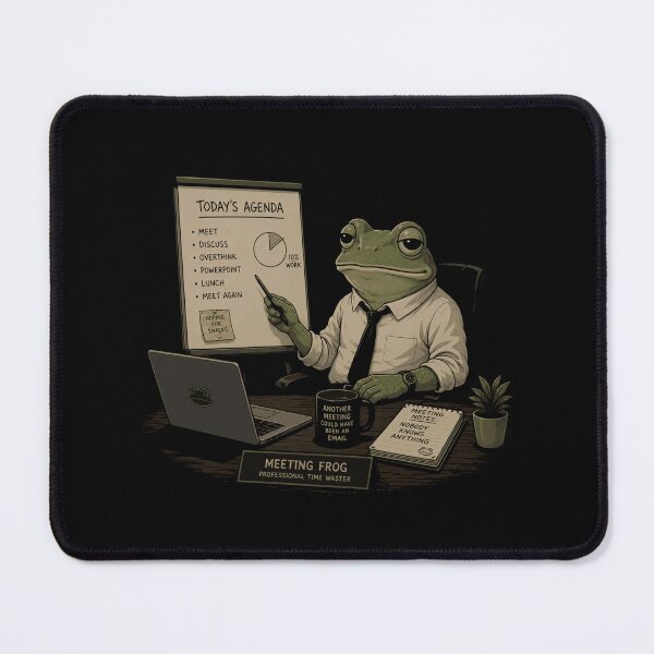 Item preview, Meeting Frog Office Meme designed and sold by JalwaWear.