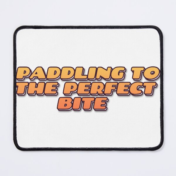 Item preview, "PADDLING TO THE PERFECT BITE" Retro Typography Ho designed and sold by QuirkThreadsCo.