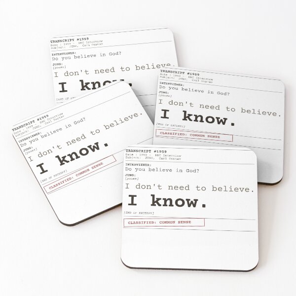 Item preview, Carl Jung "I Know" Quote designed and sold by Will-to-Power.