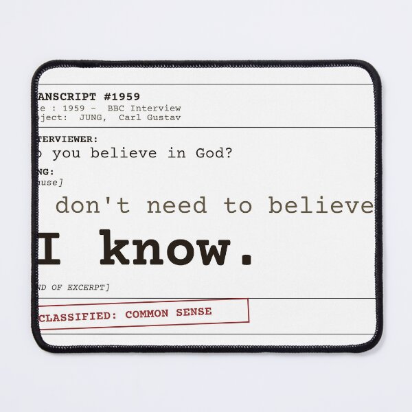 Item preview, Carl Jung "I Know" Quote designed and sold by Will-to-Power.