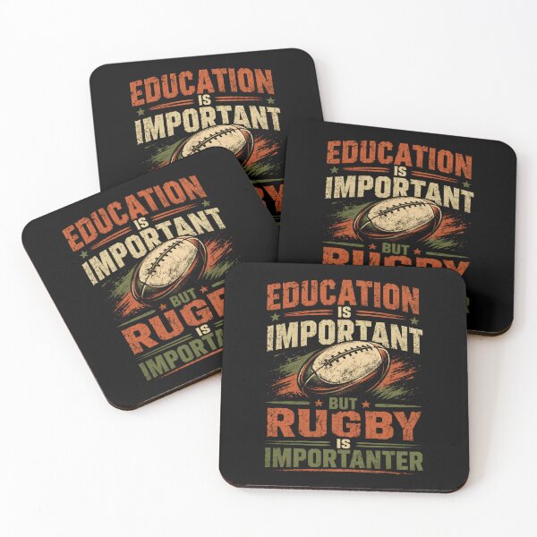 Item preview, Education Is Important But Rugby Is Importanter Rugby Player Rugby Fan designed and sold by JonesFlora2025.