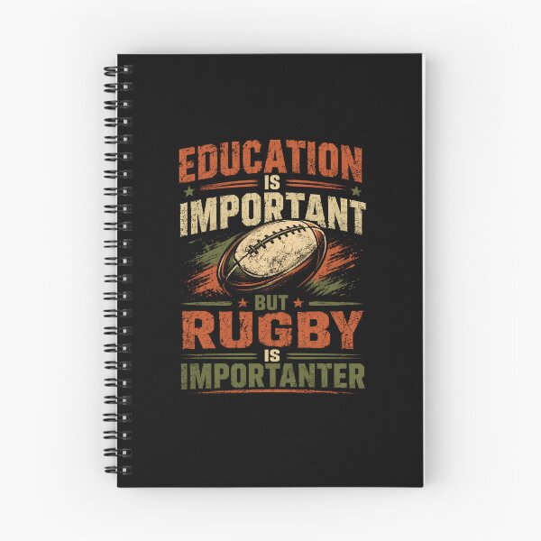 Item preview, Education Is Important But Rugby Is Importanter Rugby Player Rugby Fan designed and sold by JonesFlora2025.