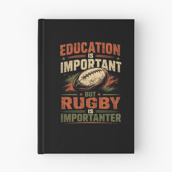 Item preview, Education Is Important But Rugby Is Importanter Rugby Player Rugby Fan designed and sold by JonesFlora2025.