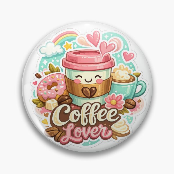 Item preview, Coffee Lover Cute Pastel Sticker | Kawaii Coffee Cup Decal | Aesthetic Coffee Addict Gift | Cute Barista Laptop Water Bottle Sticker designed and sold by StyloStudio.