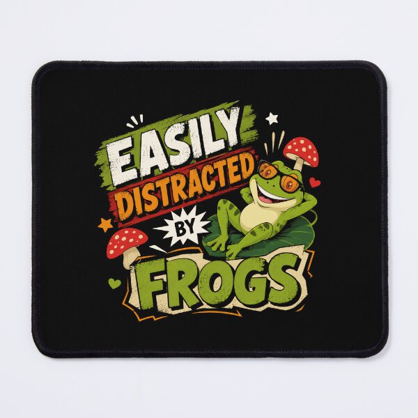 Item preview, Easily Distracted By Frogs Frog Lover Amphibian Animal Enthusiast designed and sold by RetroMini2026.
