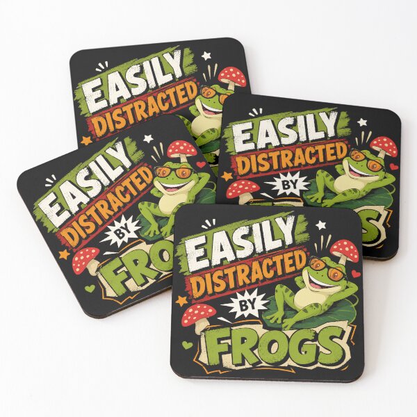 Item preview, Easily Distracted By Frogs Frog Lover Amphibian Animal Enthusiast designed and sold by RetroMini2026.