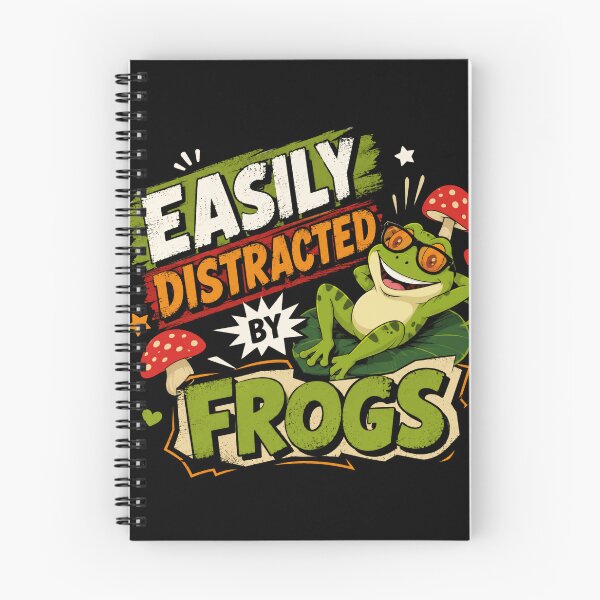 Item preview, Easily Distracted By Frogs Frog Lover Amphibian Animal Enthusiast designed and sold by RetroMini2026.