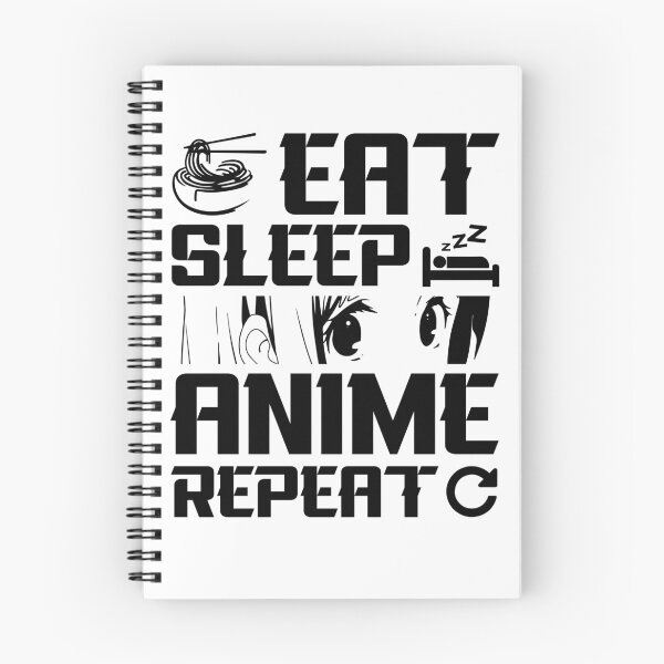 Item preview, Eat Sleep Anime Repeat – Minimalist Anime Quote designed and sold by bella-rosa87.