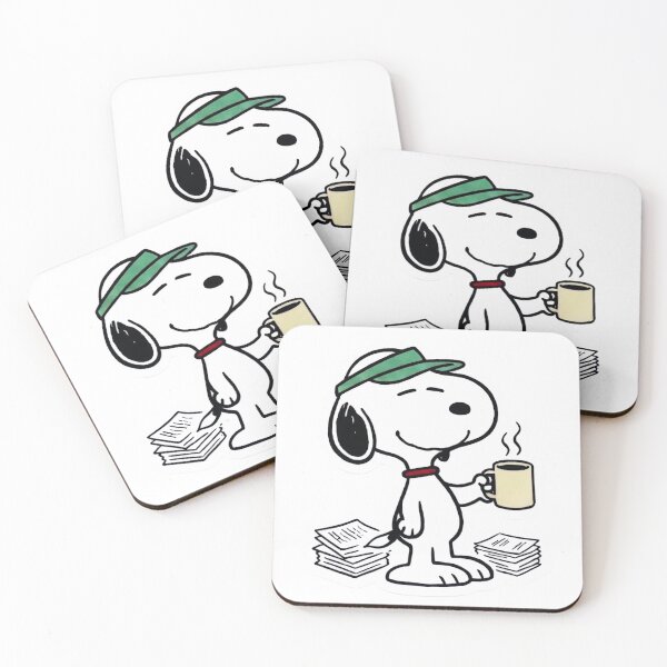 Item preview, Funny Retro Journalist Dog Coffee Writer Sticker designed and sold by StikerChuns.