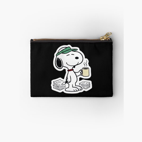 Item preview, Funny Retro Journalist Dog Coffee Writer Sticker designed and sold by StikerChuns.