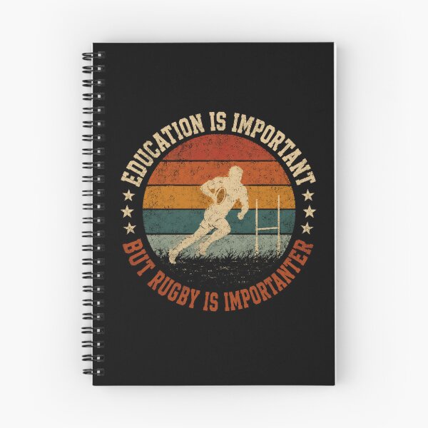 Item preview, Education Is Important But Rugby Is Importanter Rugby Player Fan Sport Humor designed and sold by JonesFlora2025.