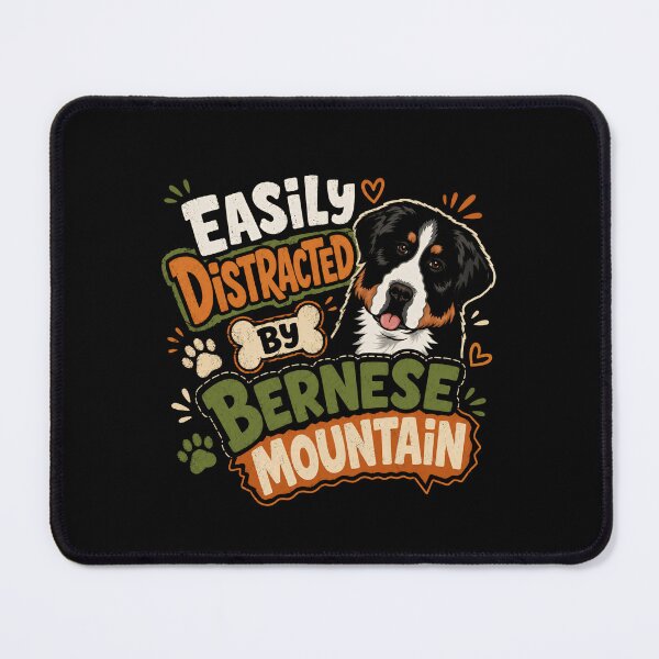 Item preview, Easily Distracted By Bernese Mountain Dog Owner designed and sold by RetroMini2026.