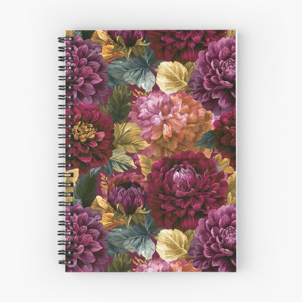Item preview, Colorful Dahlias  - Birthday Flower Pattern  - Housewarming Gift Ideas designed and sold by RoyalStarsPatts.