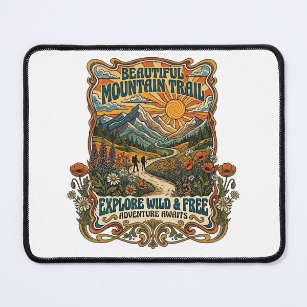 Item preview, Groovy Wanderlust Alpine Sunburst Poster designed and sold by Skyrocketz.