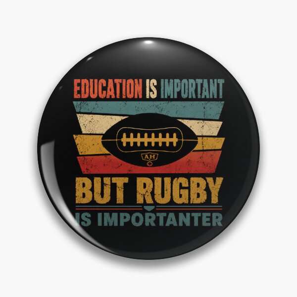 Item preview, Education Is Important But Rugby Is Importanter Rugby Player Fan Gift designed and sold by RetroMini2026.