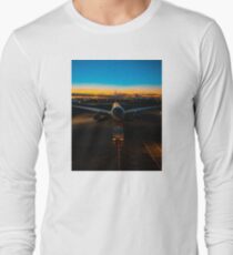 Plane at airport Long Sleeve T-Shirt