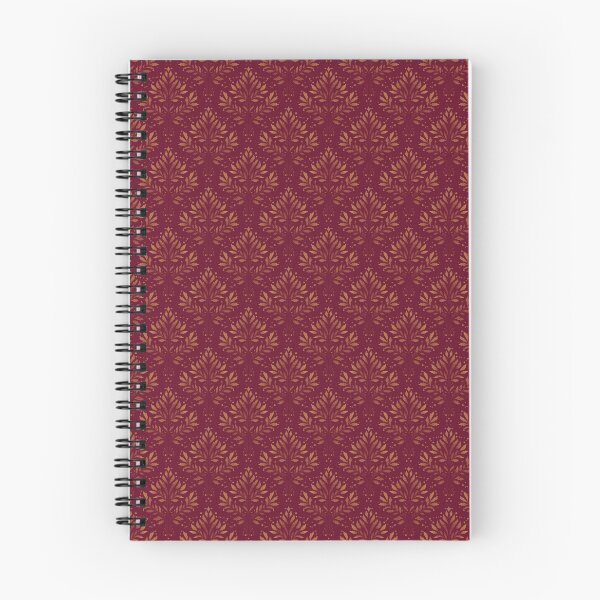 Item preview, Burgundy Botanical Damask Pattern designed and sold by Little Wimbly.