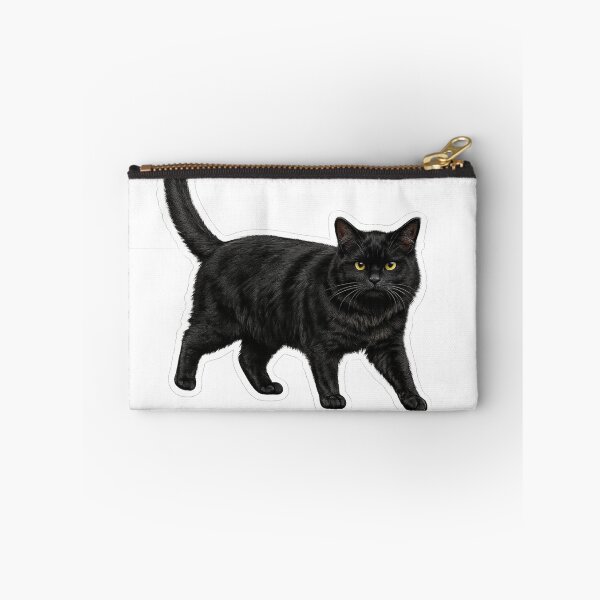 Item preview, Walking Black Cat Sticker | Elegant Black Cat Die Cut Sticker | Cat Lover Gift designed and sold by Skedart.