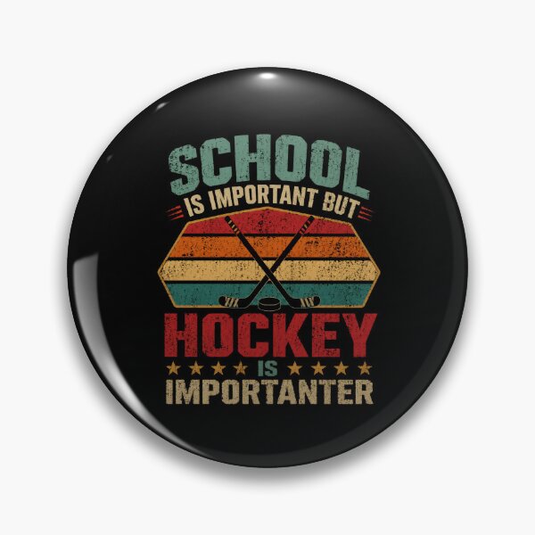 Item preview, School Is Important But Hockey Is Importanter Funny Hockey Player Student Athlete designed and sold by RetroMini2026.