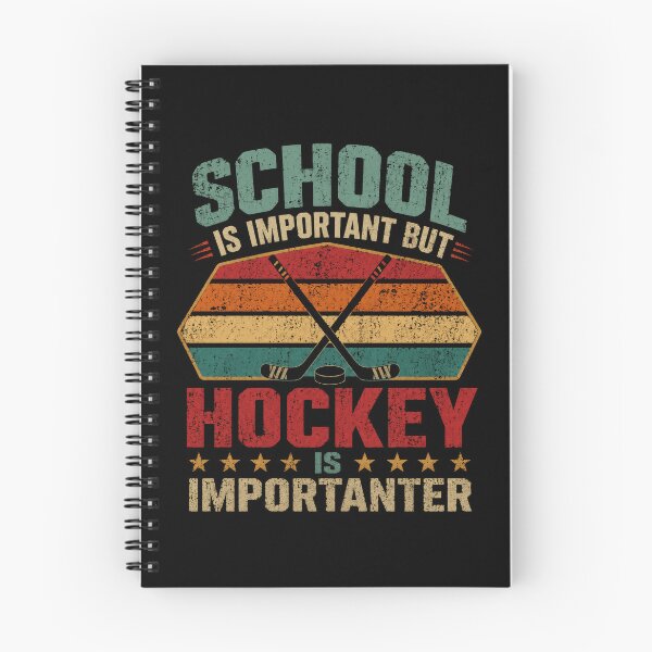 Item preview, School Is Important But Hockey Is Importanter Funny Hockey Player Student Athlete designed and sold by RetroMini2026.