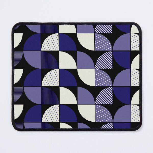 Item preview, Mid Century Modern Navy and Purple Textured Geometric Pattern designed and sold by Jyoti-Quotes.