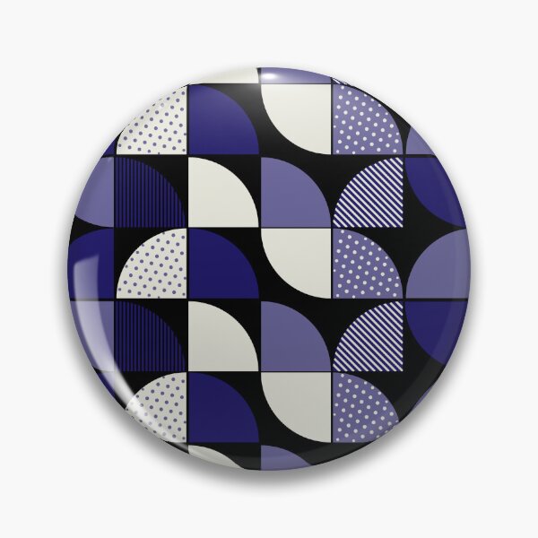 Item preview, Mid Century Modern Navy and Purple Textured Geometric Pattern designed and sold by Jyoti-Quotes.