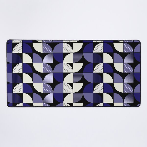 Item preview, Mid Century Modern Navy and Purple Textured Geometric Pattern designed and sold by Jyoti-Quotes.