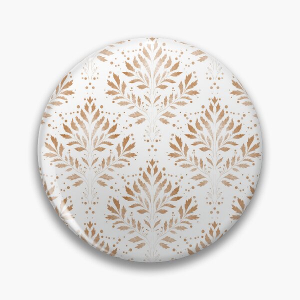 Item preview, Cream Botanical Damask Pattern designed and sold by Little Wimbly.
