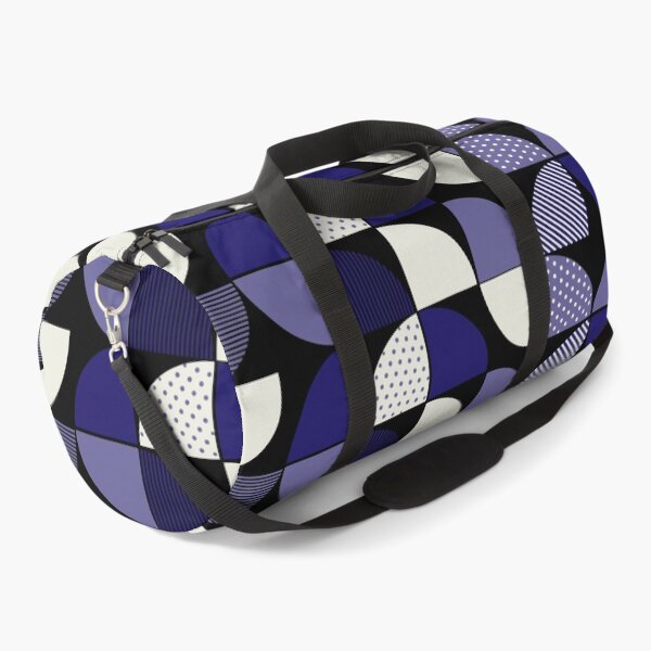 Item preview, Mid Century Modern Navy and Purple Textured Geometric Pattern designed and sold by Jyoti-Quotes.