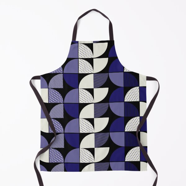 Item preview, Mid Century Modern Navy and Purple Textured Geometric Pattern designed and sold by Jyoti Digital Artist.