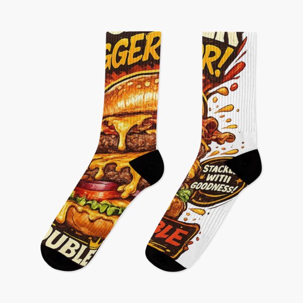 Item preview, Big Burger Bigger Flavor: Doble Problema Todo el Sabor Diseño designed and sold by irfanshikh.