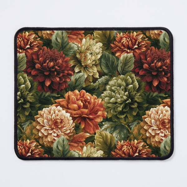 Item preview, Beautiful Dahlias Flower - Retro Flower Floral - Housewarming Gifts designed and sold by RoyalStarsPatts.